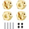 RCLions Brass Wheels Hex Hub 8mm/10mm Extension Hex Drive Adapter for Redcat GEN8 Upgrades Parts 1/10 RC Crawler Car (8mm)