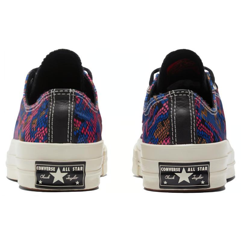 Converse 1970s Chuck Taylor All Star Synthetic Leather Snake Print Non-Slip Abrasion Resistant Low Top Board Shoes Women's Colour