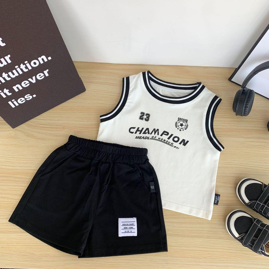 Infant & Toddler Breathable Sleeveless Basketball Print Vest (0-3 Years) - Summer Lightweight Sports Tank