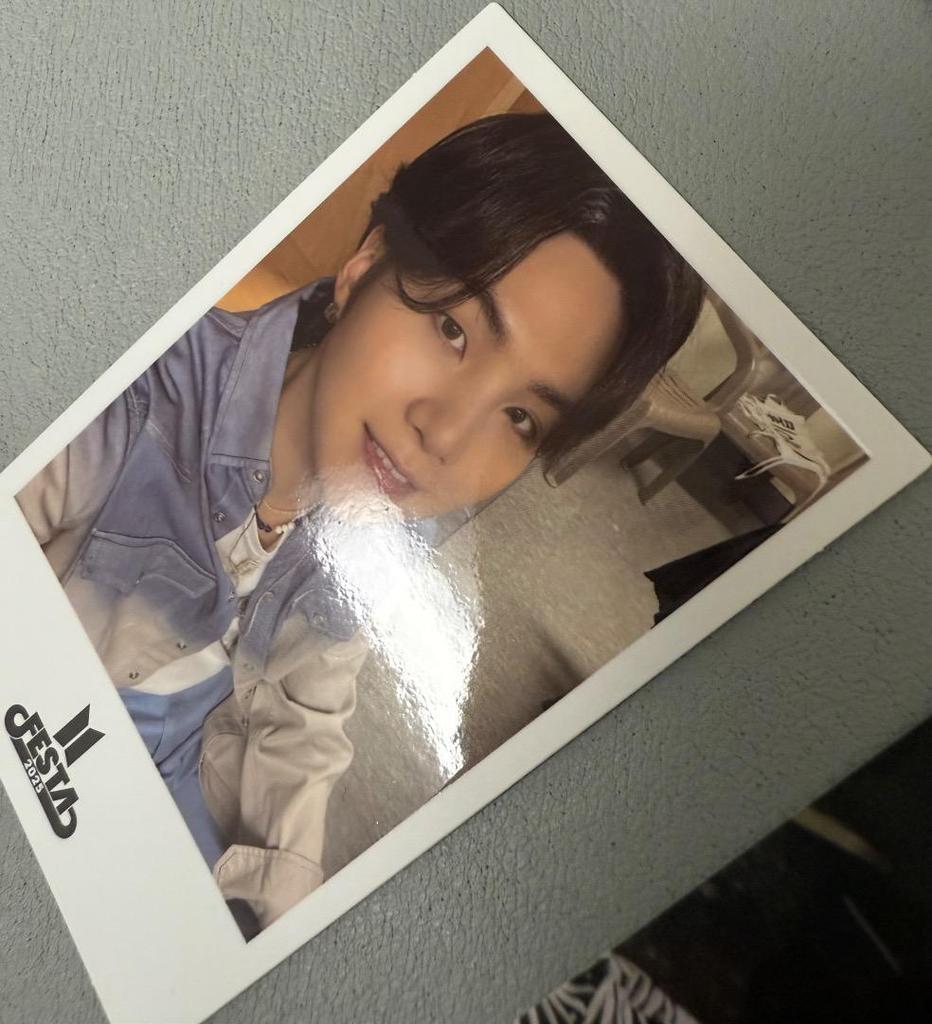 [USED] BTS FESTA PTD SUGA Yoongi Trading Card Instant Photo