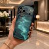 Glowing Night Ocean Wave Phone Case for iPhone 16 15 14 Pro Max 13 12 11 Mini XR XS SE Wavy Edge Soft Protective Cover