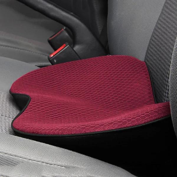 2 In 1 Multifunctional Car Seat Cushion Universal Memory Lumbar Pillow Support Driver Breathable Increased Height Buttocks Pad