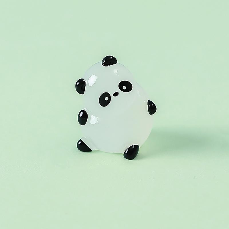 

Светящиеся фигурки панды Миниатюрный орнамент в виде панды, светящиеся в темноте аксессуары