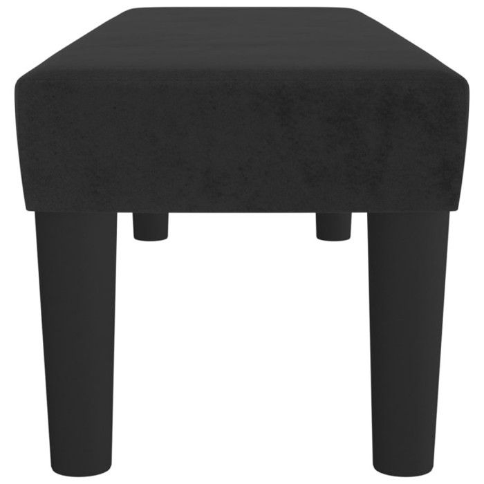 346668 vidaXL Bench Black 100x30x30 Cm Velvet