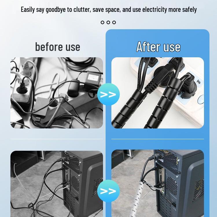 Anti-Bite Cable Organizer: Soft Storage, Fixing, and Wire Protector