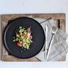 Japanese Creative Quicksand Plate Steak Plate Fruit Plate Western Restaurant Pasta Plate Ceramic Dish Frosted Flat Plate Cake Tray