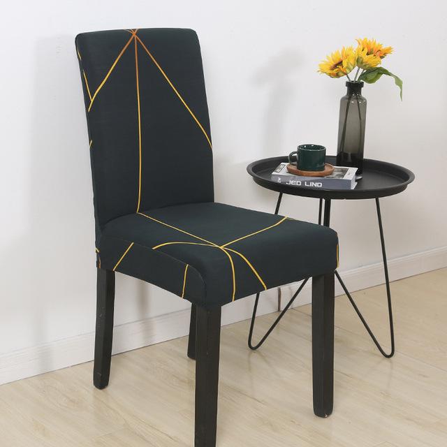 Leaves Series Chair Cover Removable Anti -Dirty Flower Branch Printed Dining Chair Cover Sets For Dining Space Home Wedding Stretch Seat Case