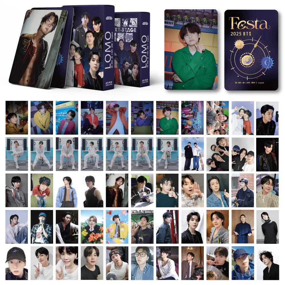 New 55Pcs Wanderer'S 8Th Anniversary Lomo Card 55 Photos Of New Peripheral Photo Card Hyunjin