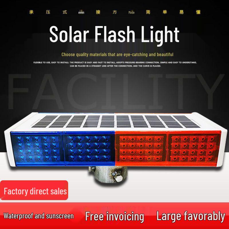 

Dual-Sided Solar LED Strobe Light for Night Construction and Road Safety Bracket Only (Single Bracket)