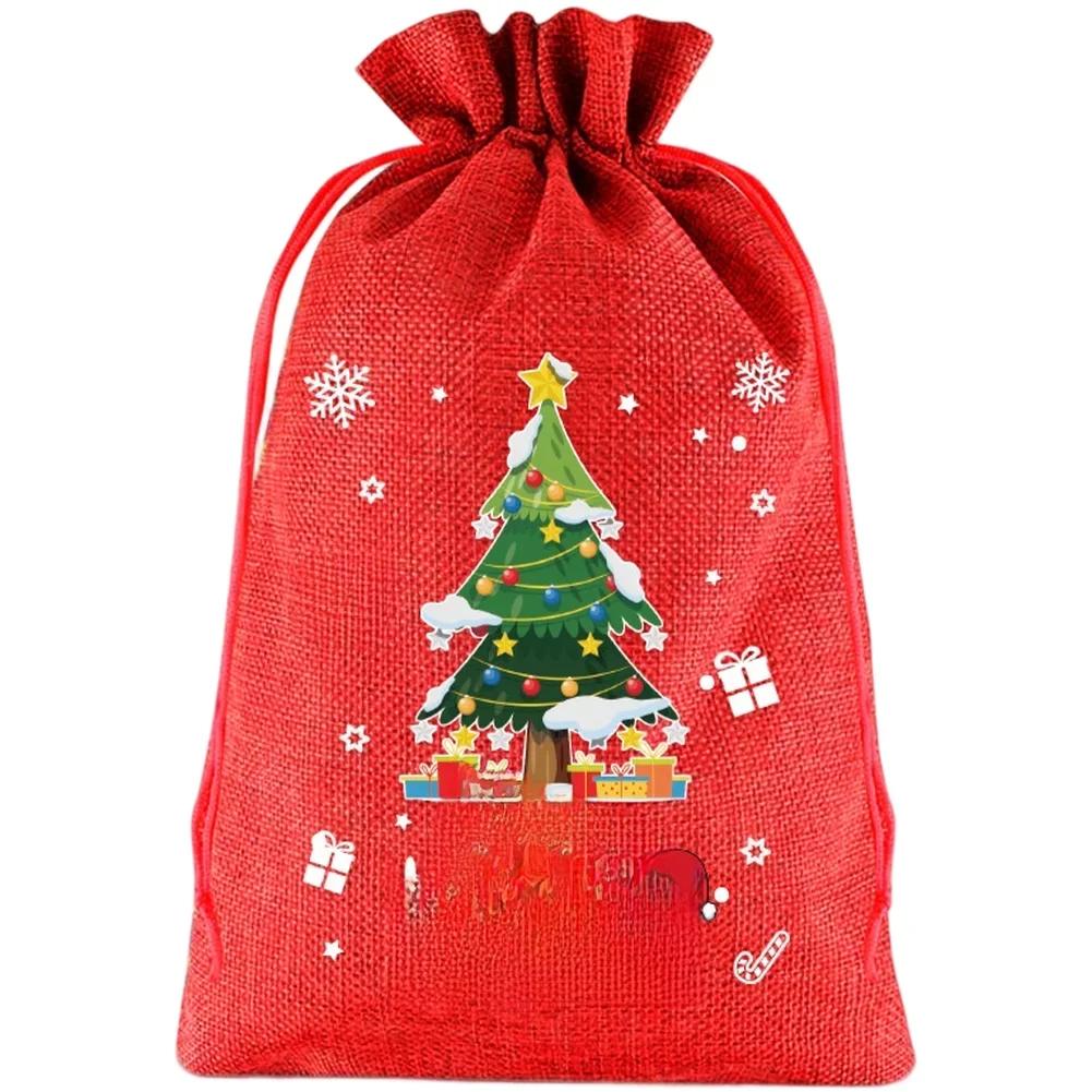 For Kids For Parties Holiday Present Bags Christmas Drawstring Bags Festive Gifting Assorted Colors Present Bags