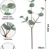 Background Flower Artificial Eucalyptus Plastic Faux Greenery Silk Eucalyptus Leaf  Garden Decor
