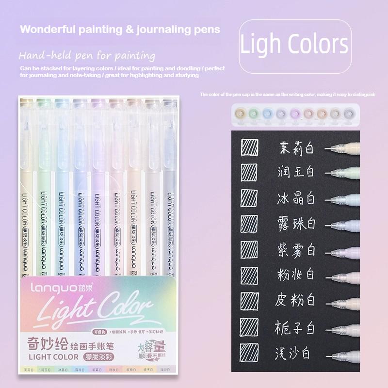 Languo 216 Colori Penna Manuale Multicolore 1,0 mm Colore Morandi Set di Penne Gel e Pennarelli Cancelleria Ufficio Forniture Scolastiche