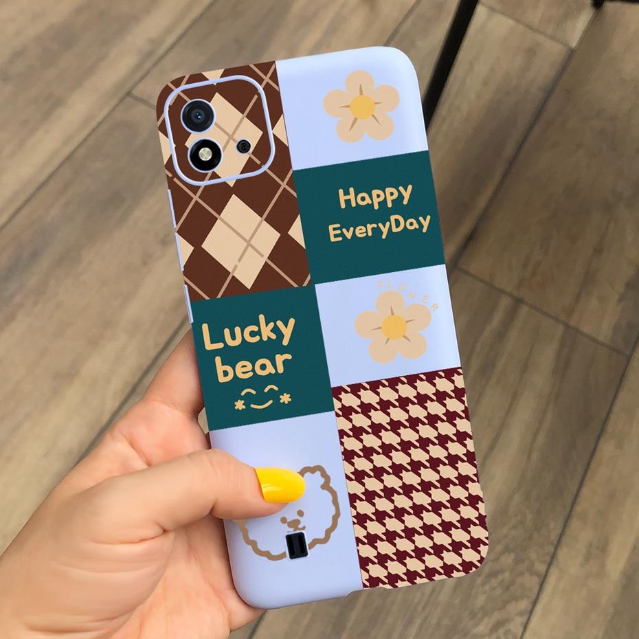 Lovely Pattern Phone Case For Realme C11 2021 C 11 2020 RMX2185 Macaroon Silicone Soft Cases Cover For Realme C11 (2021) RMX3231
