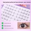 Natural Look Cat's Eye Slanted False Eyelashes: Dense, Hand-Painted, Wild Messy Philtrum Shortening Style