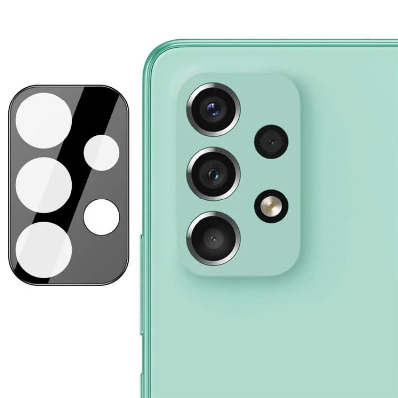 

For Samsung Galaxy A53 5G Camera Lens Protector WANLONFENG HD Full Black Silk Printed Lens Film Black