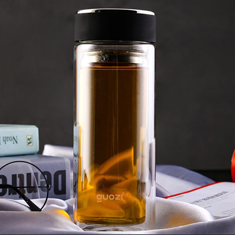 

GUOZI Zhiya Double-Wall Insulated Borosilicate Glass Cup