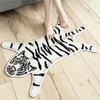 Faux Cashmere Bedside Rug: Animal Design, Stain-Resistant, Easy-to-Clean Bedroom Carpet