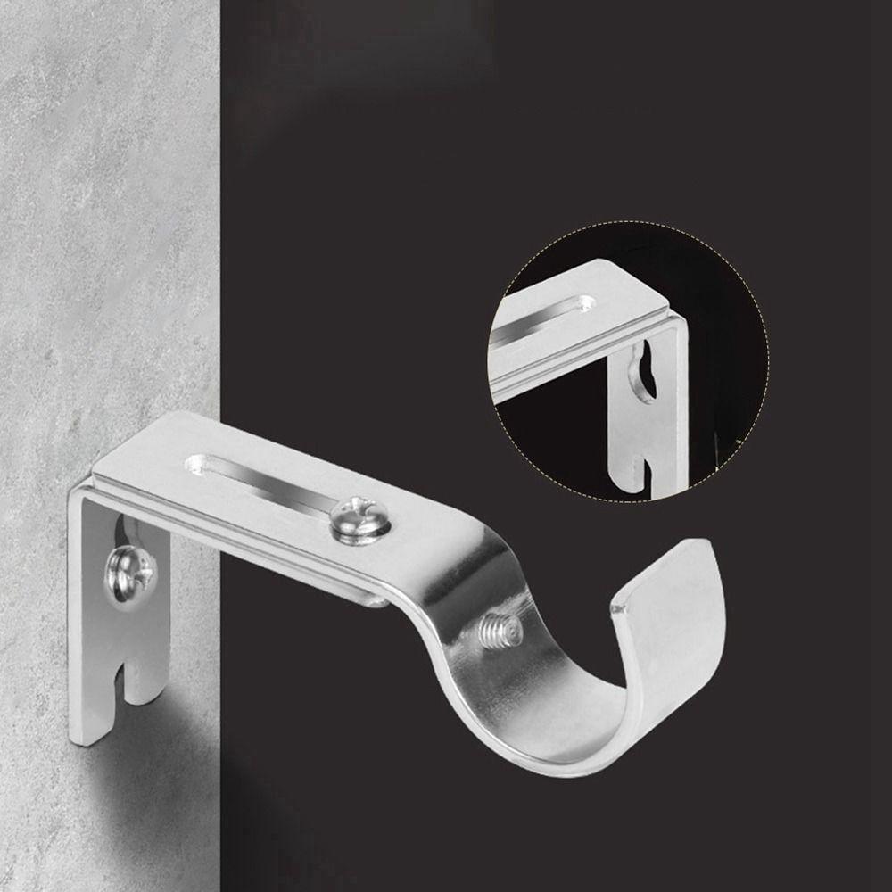 2Pcs Extendable with Screws Adjustable Curtain Rod Bracket Curtain Rod Support Window Hardware Curtain Rod Holder