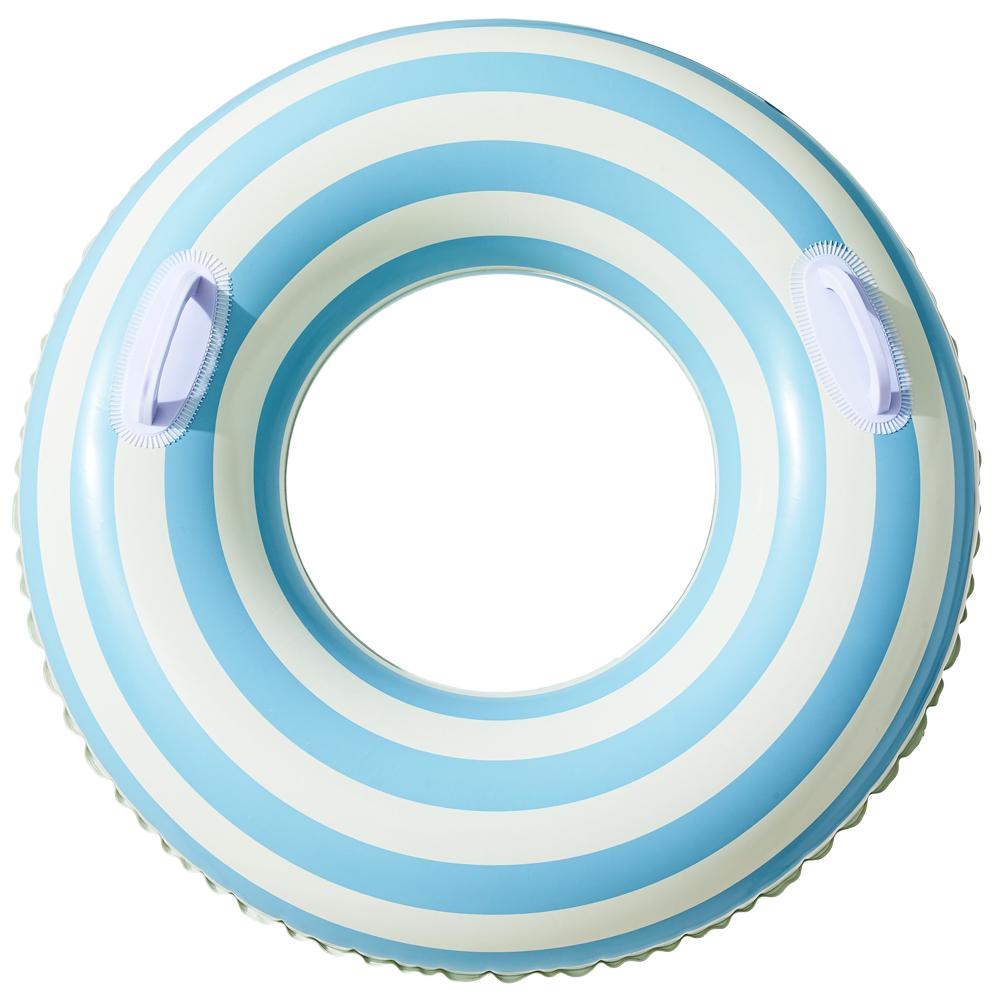 Orange Stripe Pool Float Inflatable Swim Tube Adults Swimming Float Ring Summer Water Swim Pool Floating Toys