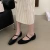Fashion SUOJIALUN 2025 Autumn Women Flat Shoes Fashion Round Toe Ladies Elegant Mary Jane Shoes  Soft Flat Heel Outdoor Casual Single Sh