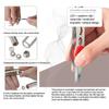 HOMTEC - Stainless Steel Eyebrow Tweezers with LED Light