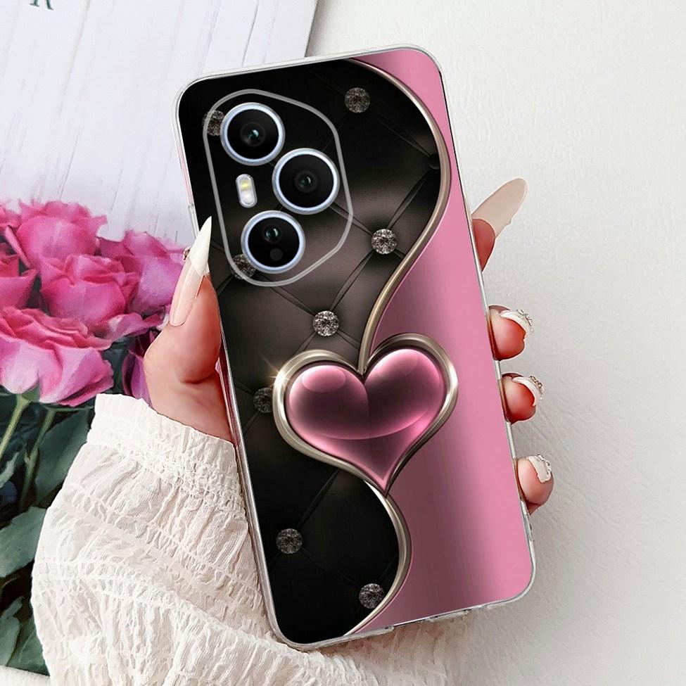 Clear For Honor 400 Pro Case DNP-NX9 Cute Cartoon Cat Fashion Flower Funny Painted Soft Bumper For Honor 400Pro Back Cover Funda
