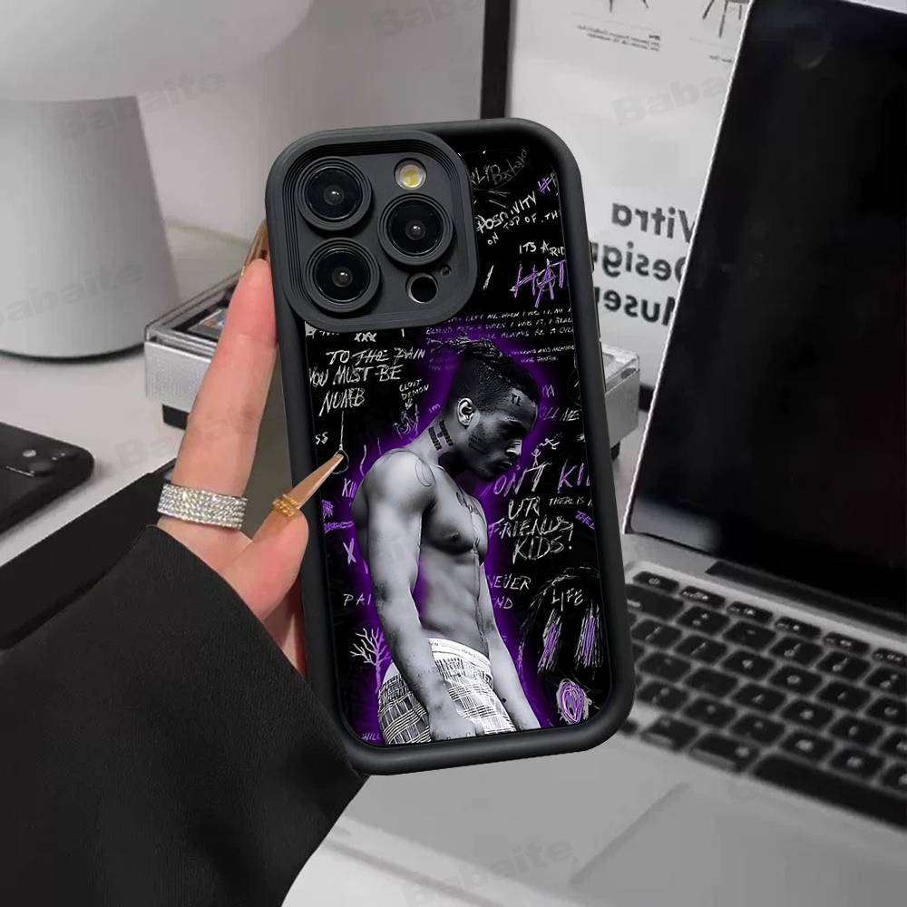 Handyhülle für iPhone 17 16 E 15 14 13 12 11 Pro Max Plus Rückabdeckung des Rappers X-XXXTentacionS