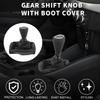 TUCKBOLD Manual Gear Shift Knob Cover for Peugeot Black with Blue Four Leather Cover Included 5-Speed 206, 1pc, Stitching,
