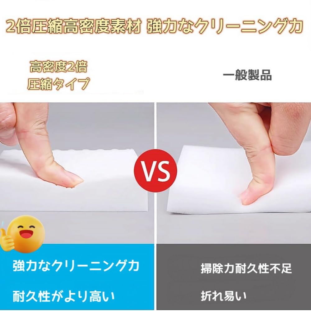 SUNNICE Melamine Sponge Set of Kitchen Removes Dirt with High Double Compression No Detergent For Commercial For Cleaning Water Oil Cleaning 10x6x2cm