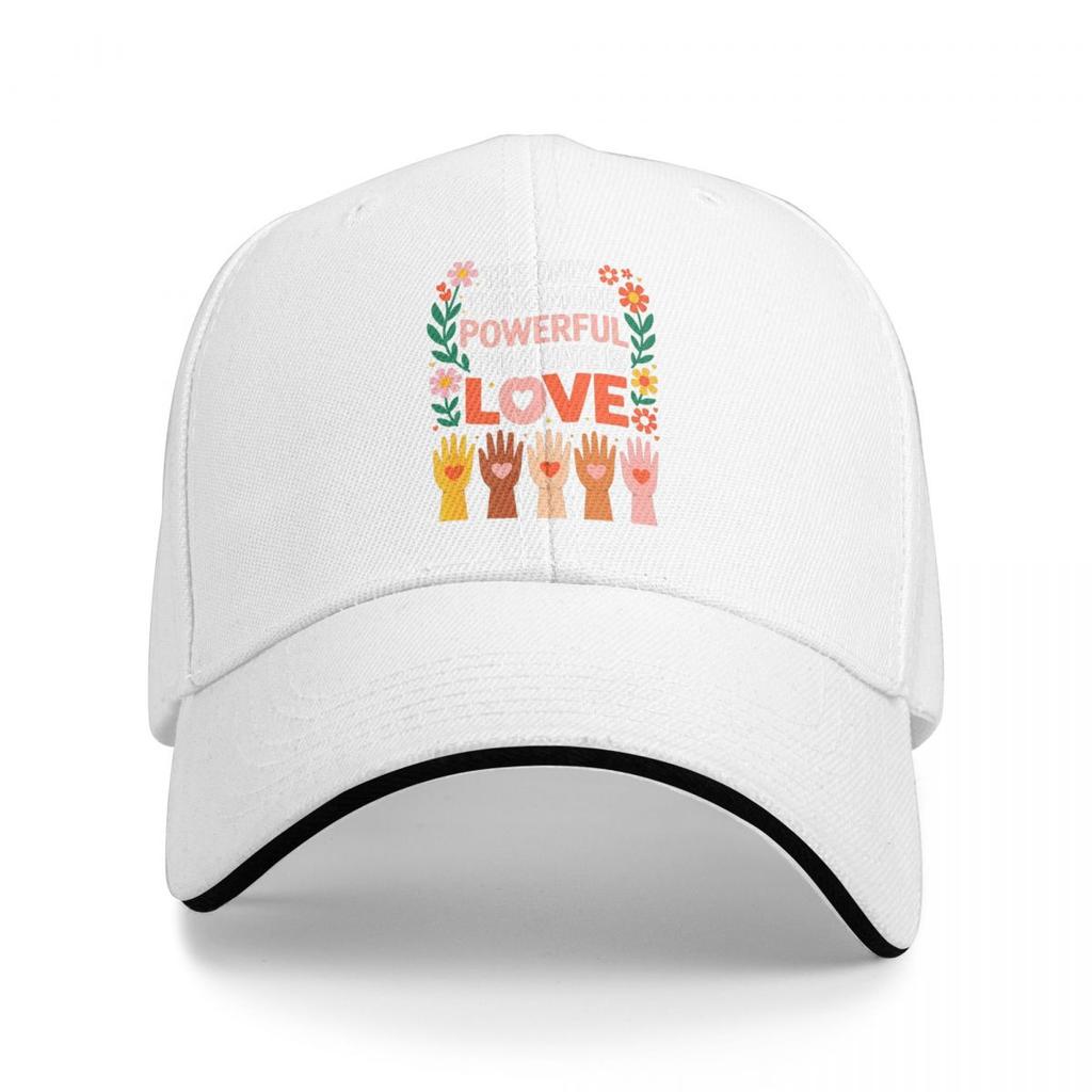 Baseballkappen Das Einzige, was mächtiger ist als Hass, ist Liebe Retro Kappe FeUnisex Unisex Sport Frühjahrsmützen