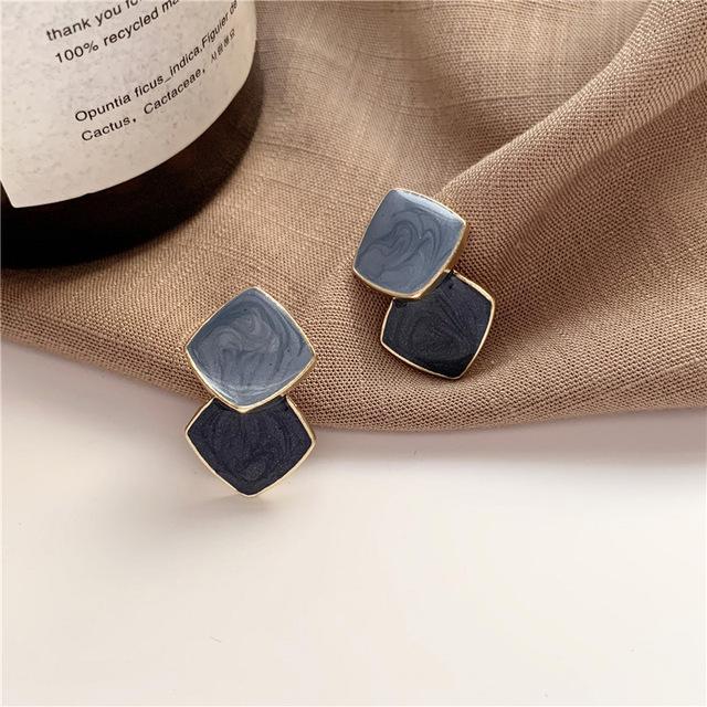 Red Heart Drop Earrings for Woman Korean Trendy Unusual Statement Earrings Party Girls Wedding Jewelry Accessories