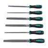 6 Pcs File Set with Ergonomic Rubber Handle Portable File Kit for Woodworking Jewelry Repair