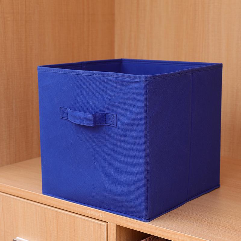 Foldable Lidless Non-Woven Fabric Storage Box for Clothes - Large Wardrobe Organizer Box