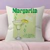 Hot MMmargarita Cocktail Arted  Pillow Cover Sofa Cushion Cover Home Room Decoration Children Gift