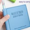 Pocket-Sized Daily Planner with Ballpoint Pen - Compact and Stylish Notebook for Time Management