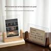 Solid Wood U-Shaped Acrylic Desktop Photo Frame