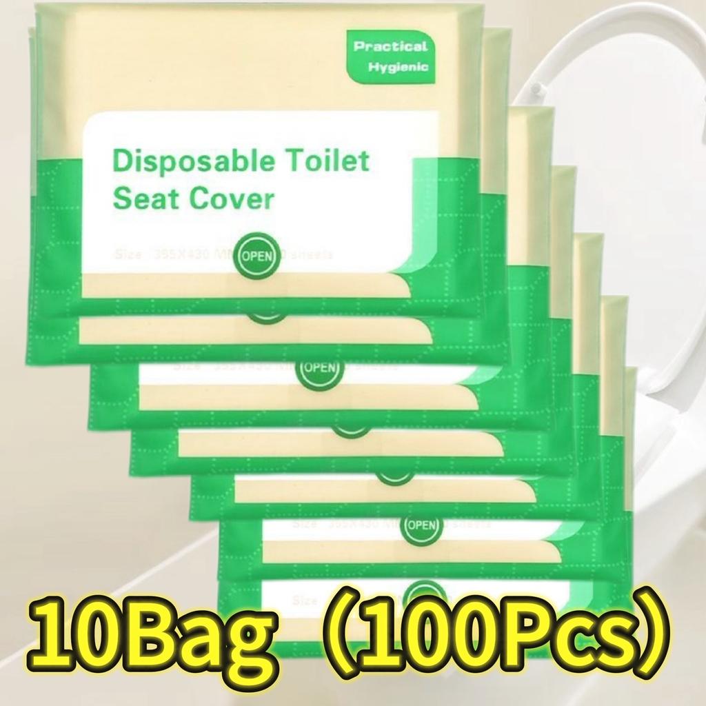 10-120PCS Disposable Toilet Seat Cover Portable Travel Camping Hotel Bathroom Degradable Waterproof Toilet Mat Accessories