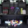 1pc High Capacity Car Trunk Organizer Oxford Backseat Storage Bag Multi-use Automobile Interior Seat Back Organizers