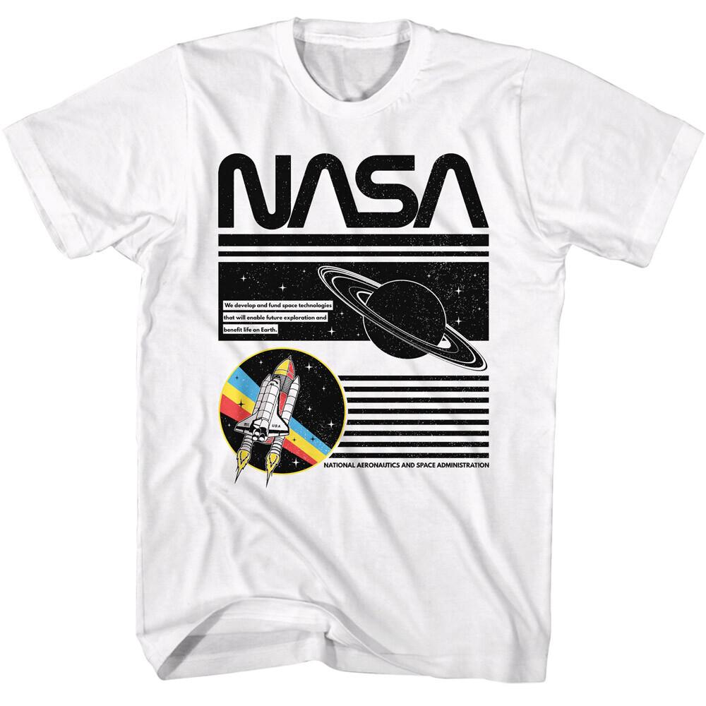 NASA National Aeronautics Space Administration Technologies Saturn Men T Shirt XXXL