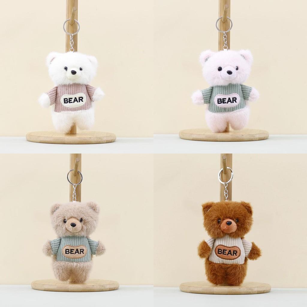 Plush Kids Bears Pendant Adorable Cartoon Design Bags Decoration Dolls Gifts