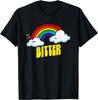 Cute Bitter Funny Sarcastic Retro Vintage 80's Rainbow T-Shirt
