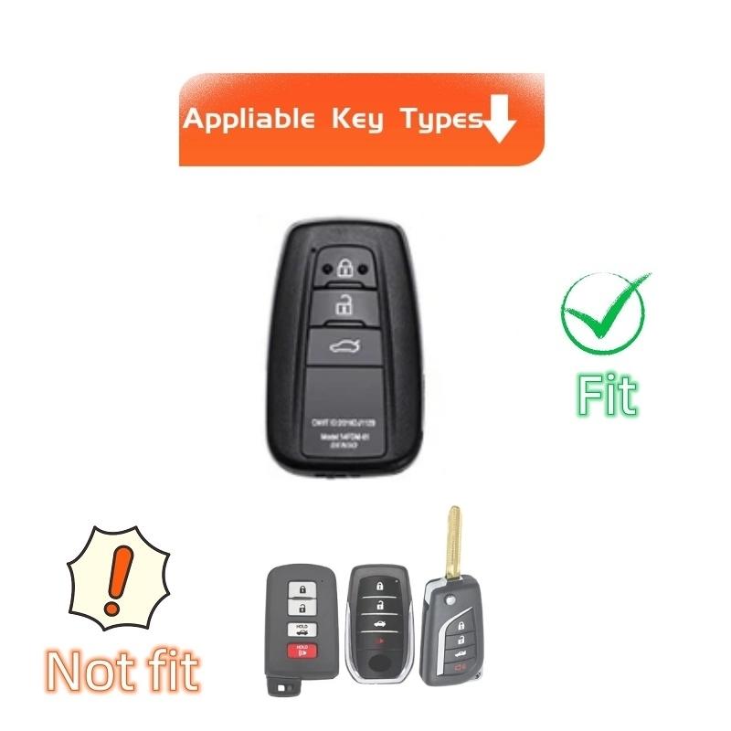 TPU-Autoschlüsseletui, vollständige Abdeckung, für Toyota Prius, Camry, Corolla, CHR, C-HR, RAV4, Land Cruiser, Prado, Schlüsselanhänger, Zubehör