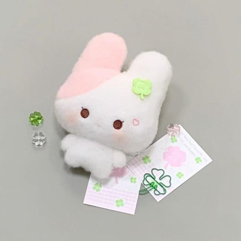 

Милый мультяшный брелок в виде кошки и кролика, кавайная плюшевая кукла, игрушка, универсальный кулон для рюкзака, украшение, подарки для пары