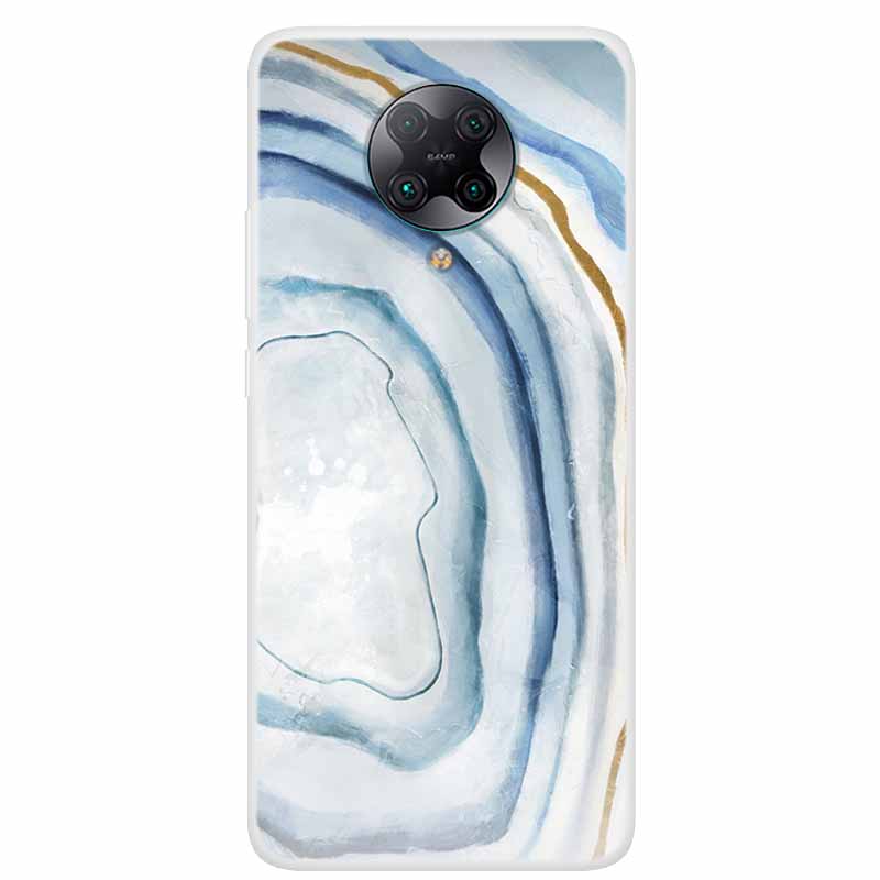 For Poco F2 Pro Case 6.67'' Clear Marble Soft TPU PocoF2 Pro F 2 F2Pro Phone Cover For Xiaomi Poco F2 Pro Shells Cartoon Fundas