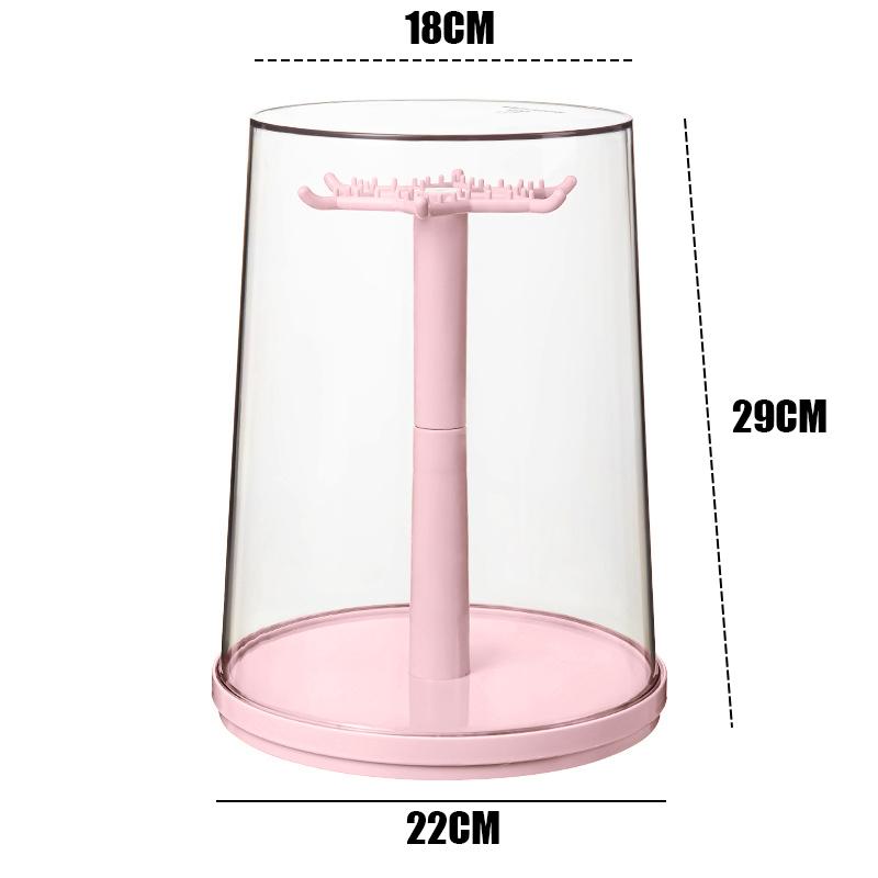 Стенд для хранения и демонстрации блайнд-боксов вращающаяся коробка для хранения игрушек стеллаж с тканевой подложкой розовый 2198₽