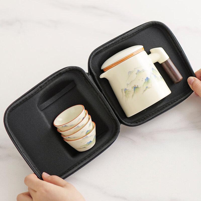 Sichun Portable Ceramic Travel Tea Set