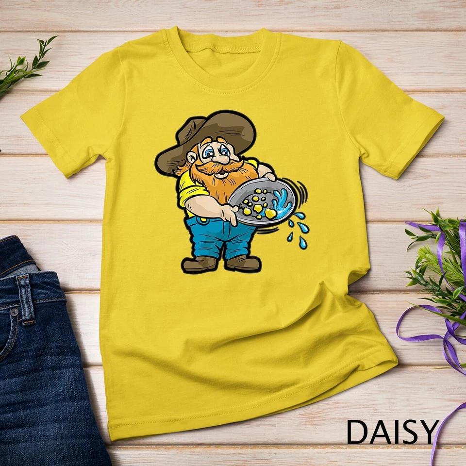 YUKON GOLDMINER T-SHIRT - Mining Miner Gold Nugget Pan Gift Unisex T-shirt 3XL