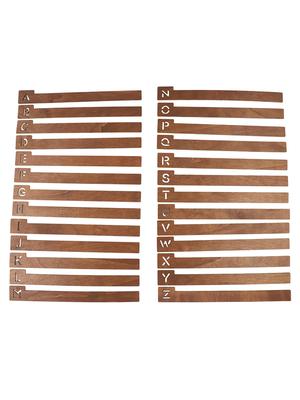 Home Organization Approx. 35*4*7cm A-Z Storage Record Collection Compact Size Complete A-Z Set Easy To Install