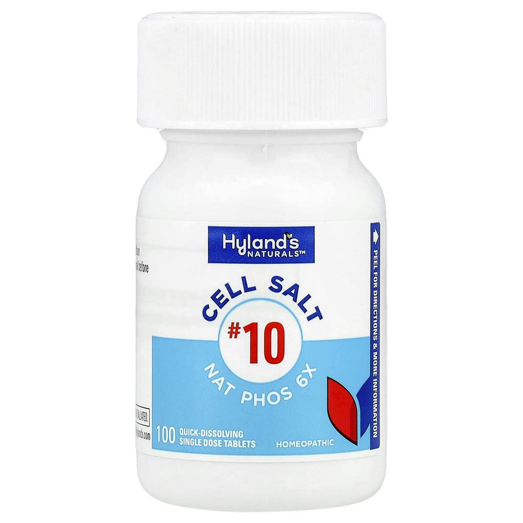 Hyland'S Naturals, Cell Salt #10, Nat Phos 6X, Fast Dissolve Single Tablets, 100 Tablets
