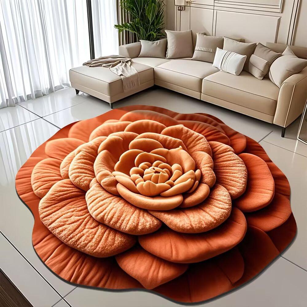 Peony Diatomaceous Earth Floor Mat – Stain-Resistant, Easy-to-Clean, Water-Absorbent Carpet for Bathroom/Entrance